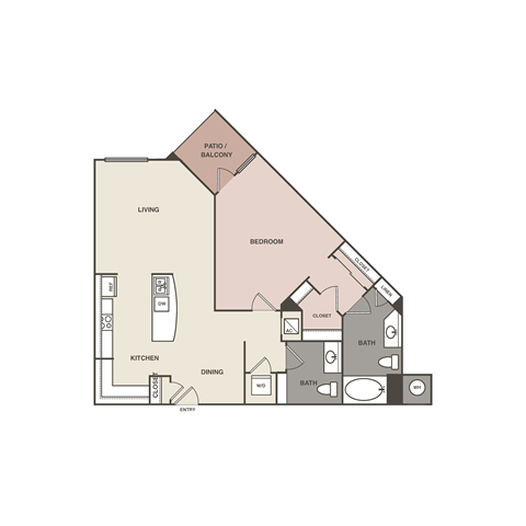 bedroom floor plan | the mansions on the park
